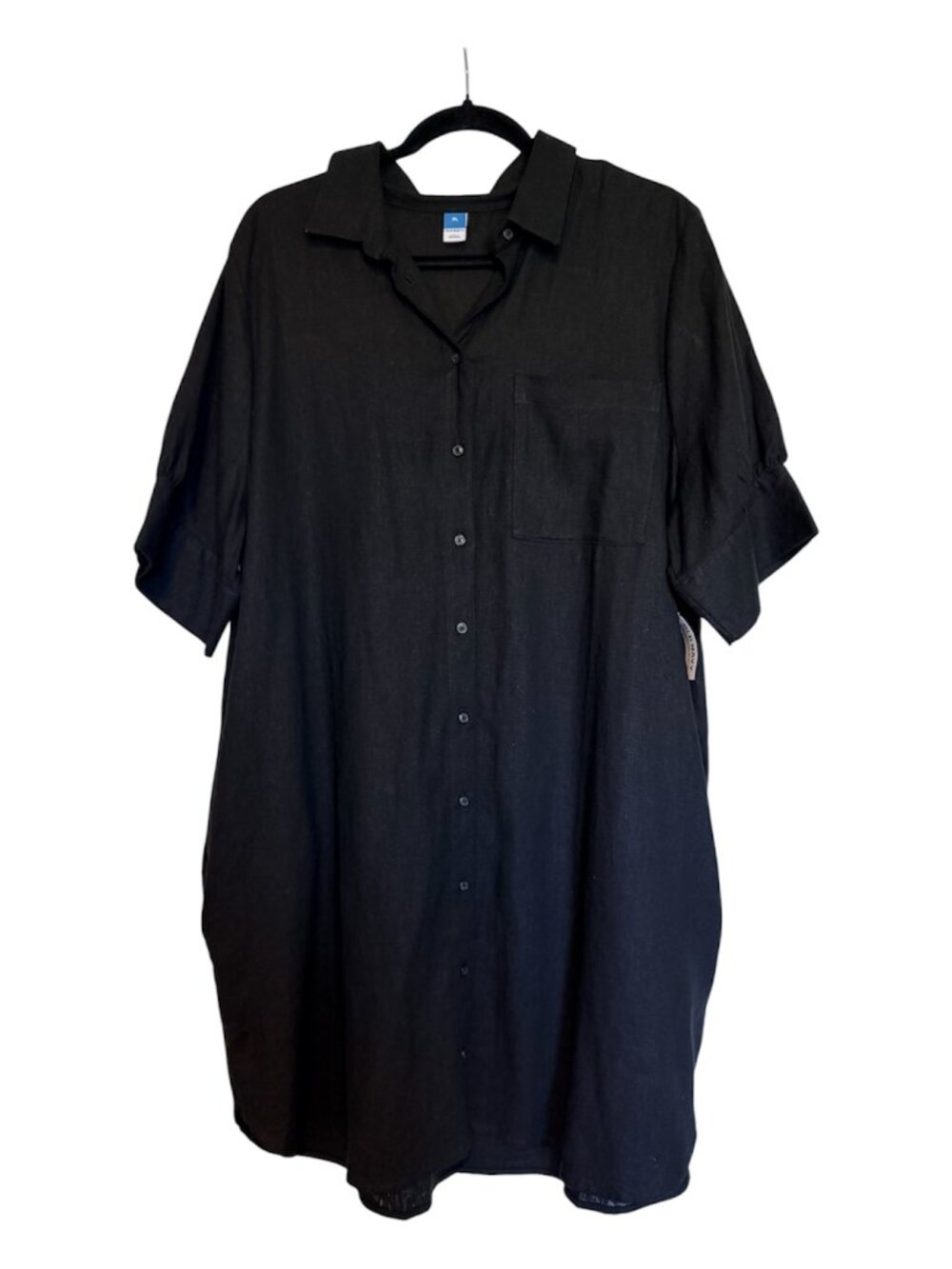 Old Navy Women’s Black Shirt Dress – Size XL – NWT